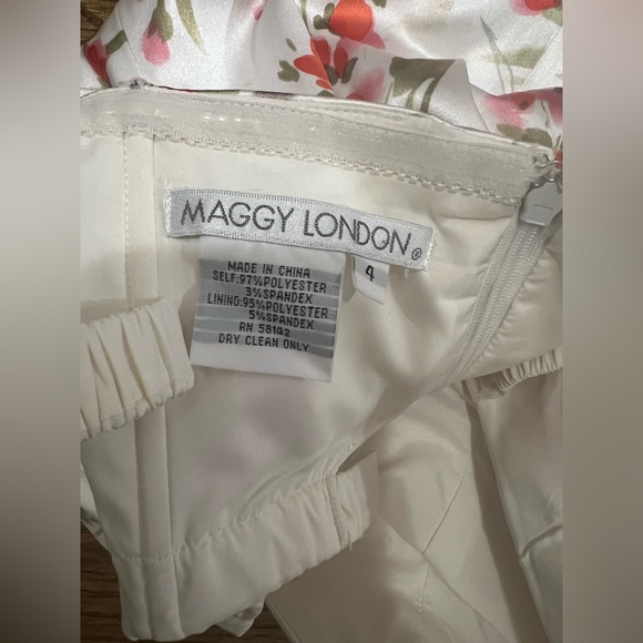 Maggie London Strapless Floral Dress - Picture 9 of 13